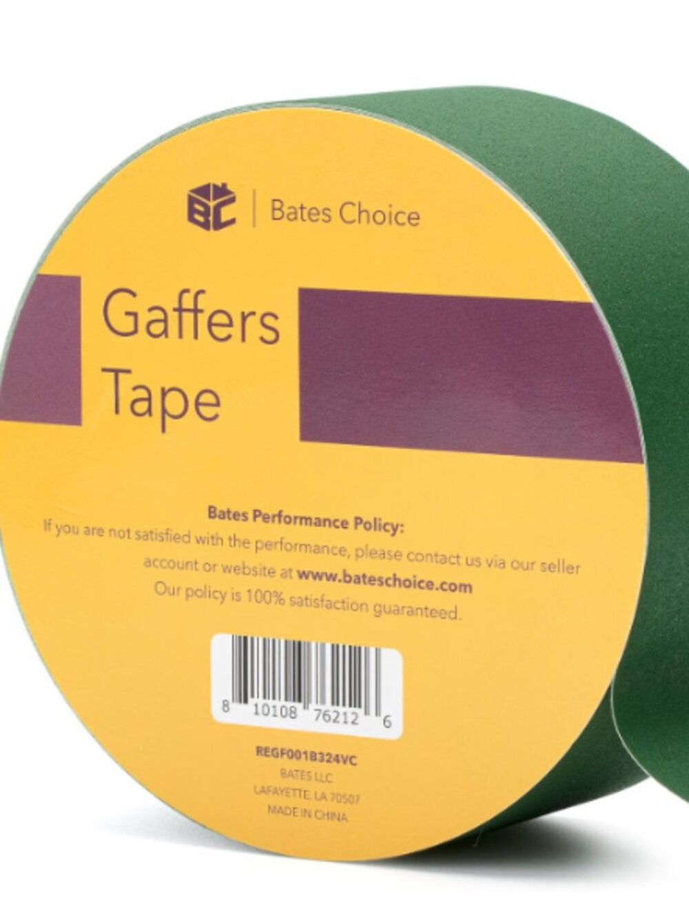 Bates- Gaffers Tape 2 Inch x 23 Yards, Gaffer Tape 2 Inch, Polyethylene-Coated C